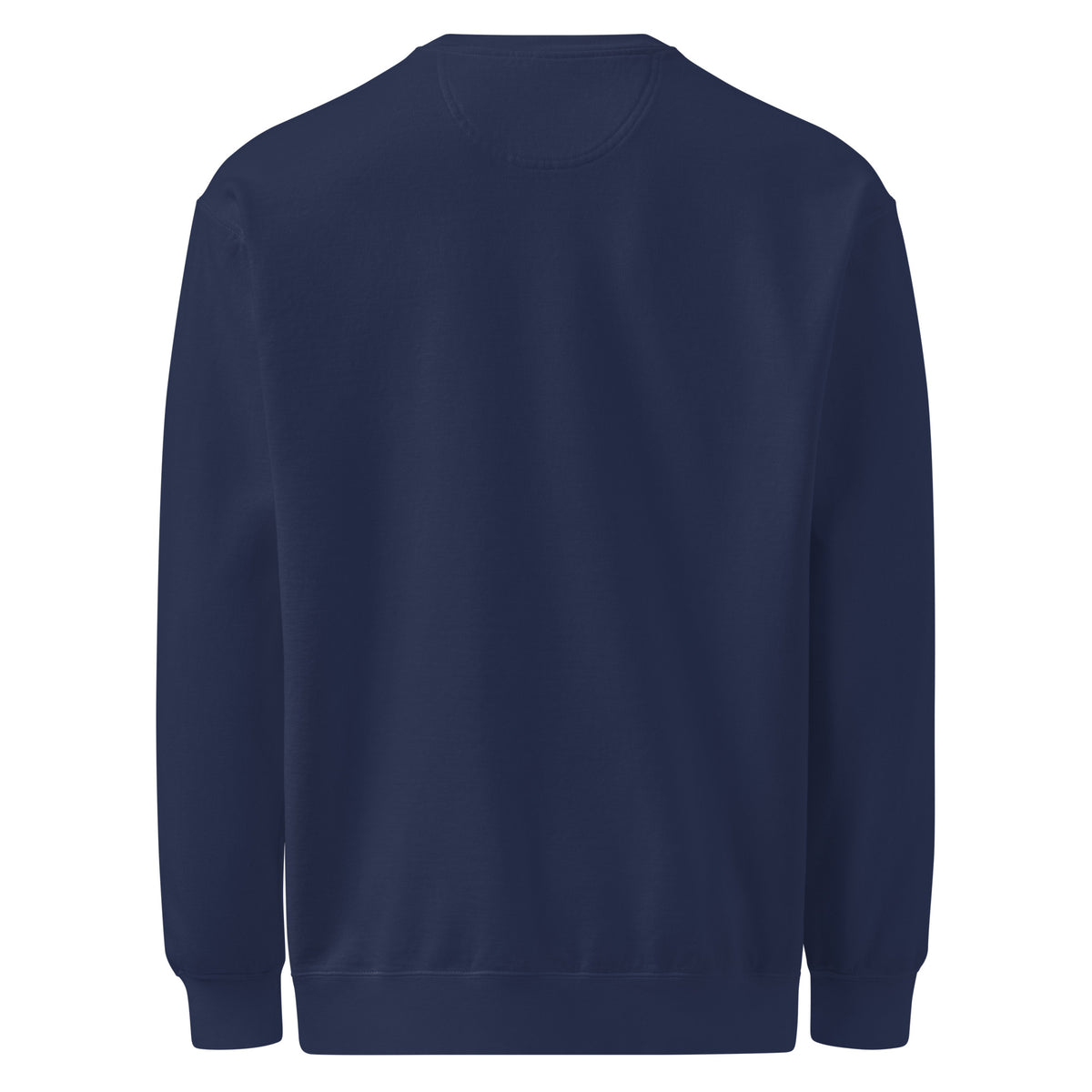 Textilgefärbter Unisex-Pullover von Sick Story in True Navy – Rückansicht