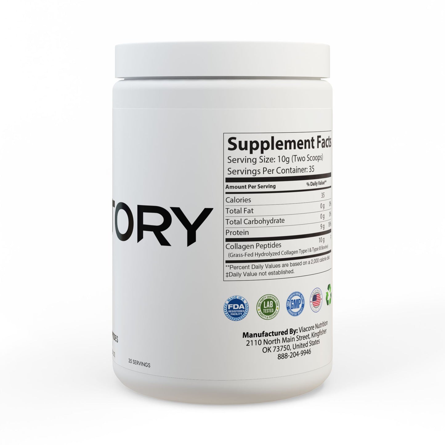 Collagen Peptides Type I & III Supplement (350g, 12.3oz)