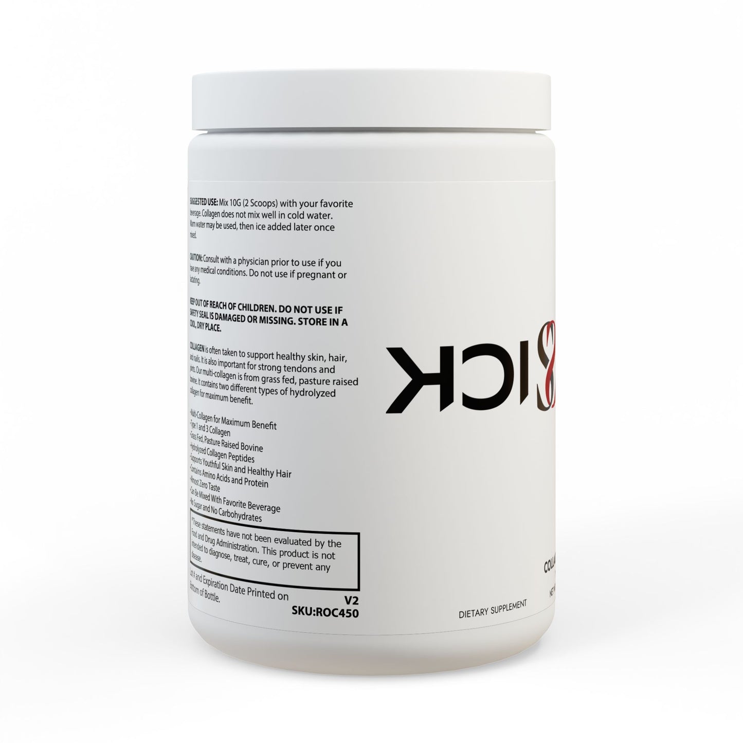 Collagen Peptides Type I & III Supplement (350g, 12.3oz)