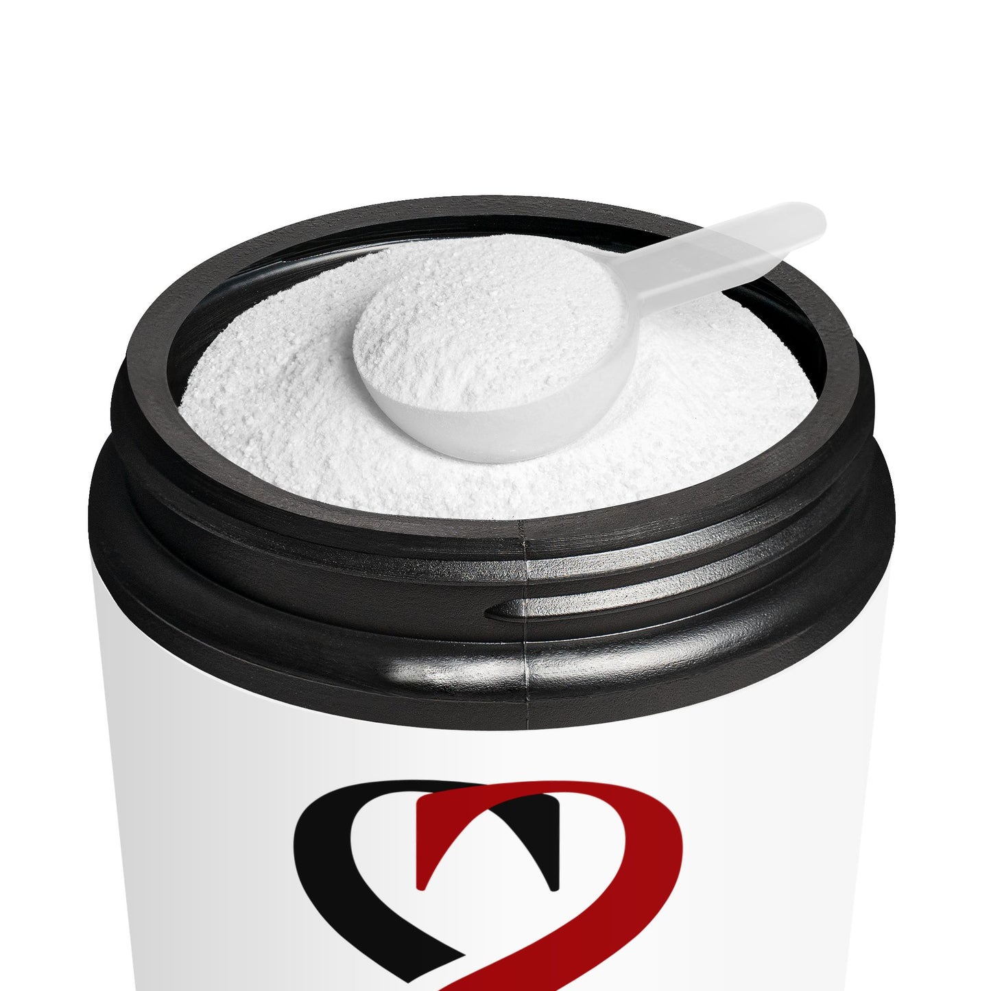 Scoop of pure Creatine Monohydrate powder – essential sports supplement for strength and muscle recovery