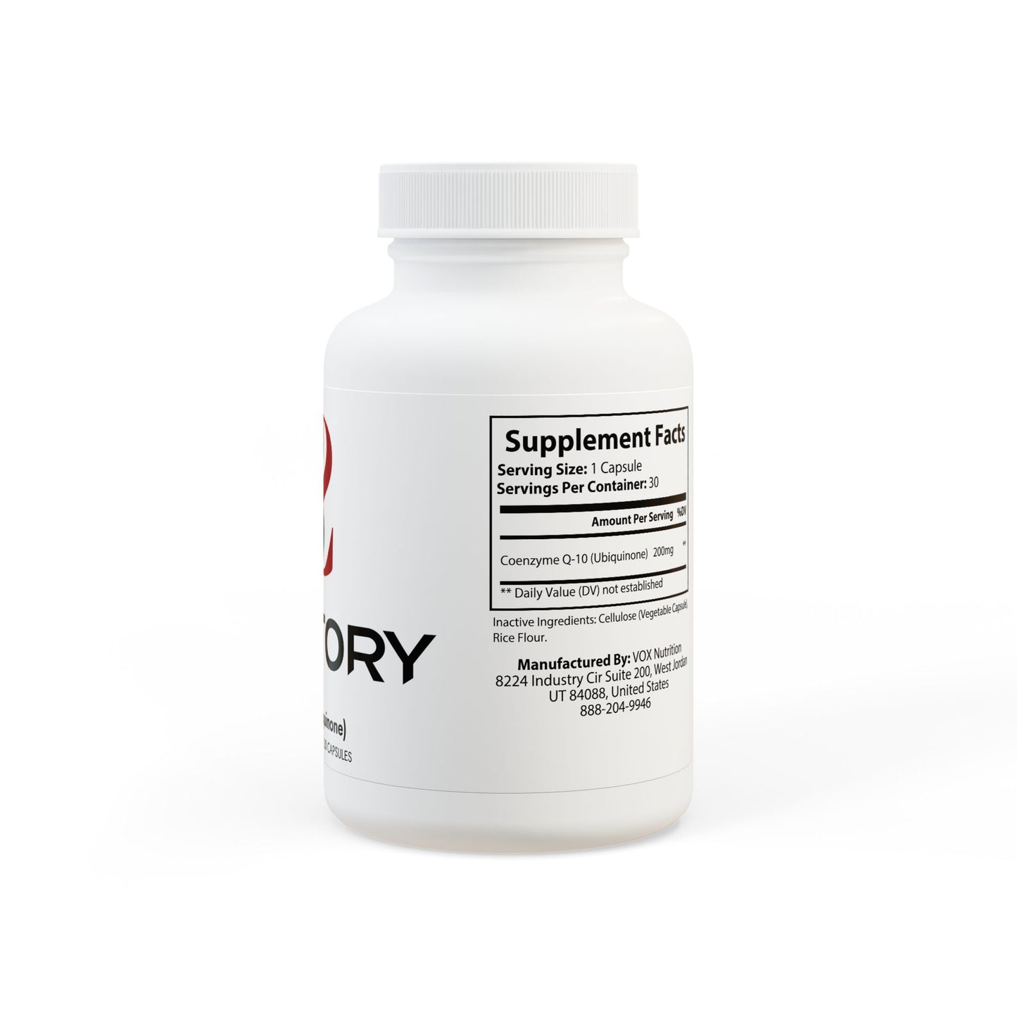 CoQ10 (Ubiquinone) Supplement (30 Capsules)