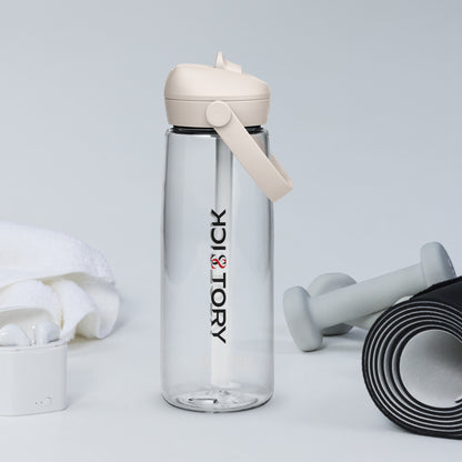 Sick Story 739 ml water bottle with straw – rear view
