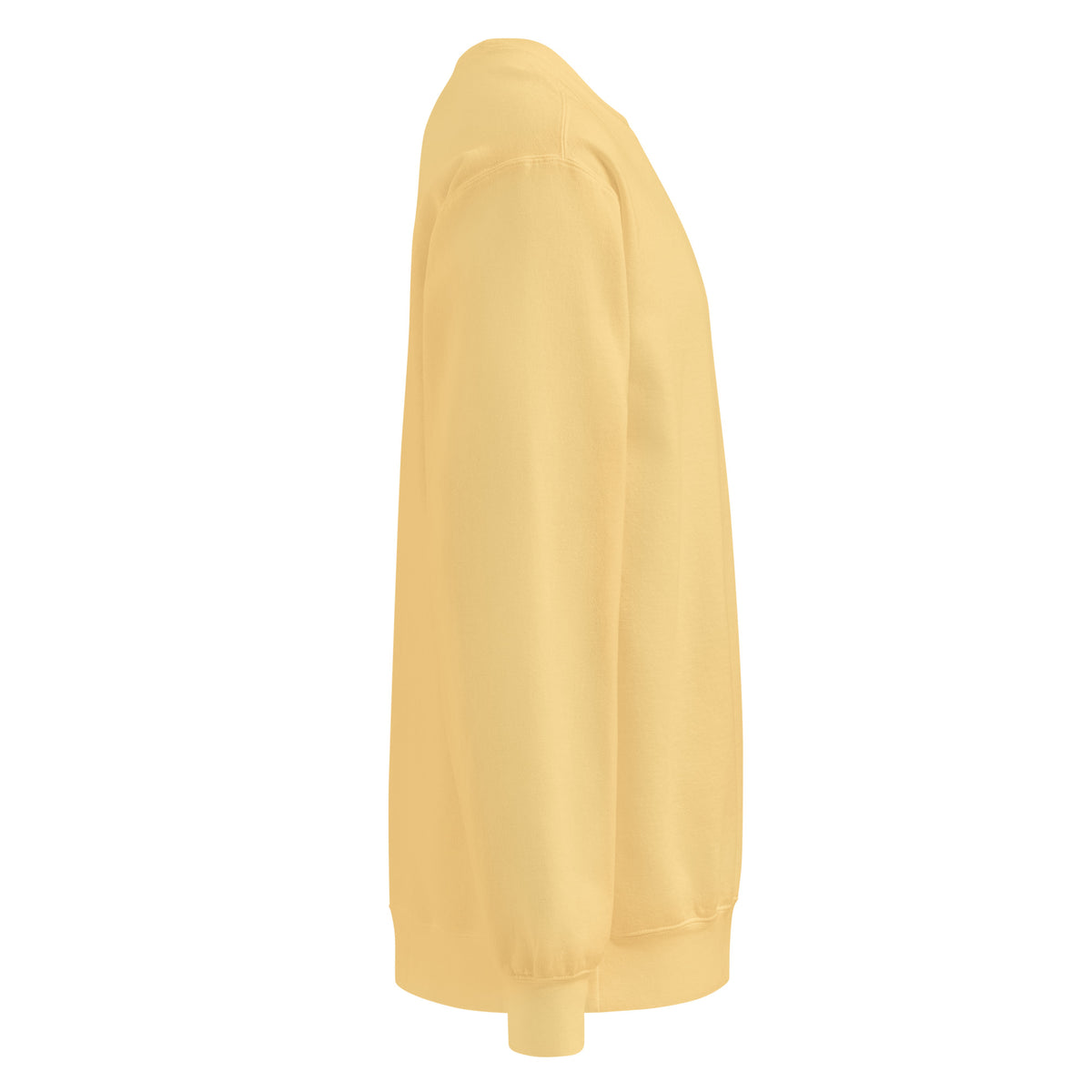 Textilgefärbter Unisex-Pullover von Sick Story in Butter – rechte Seitenansicht