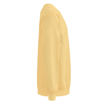 Textilgefärbter Unisex-Pullover von Sick Story in Butter – rechte Seitenansicht