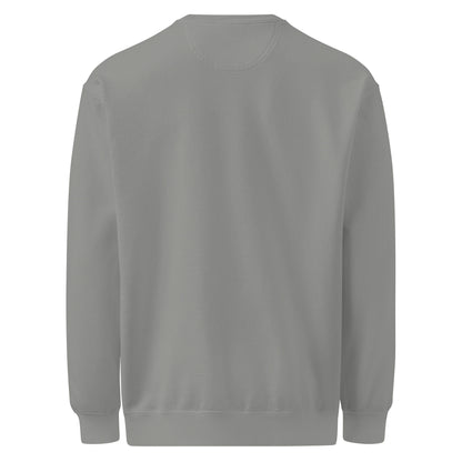 Textilgefärbter Unisex-Pullover von Sick Story in Grau – Rückansicht