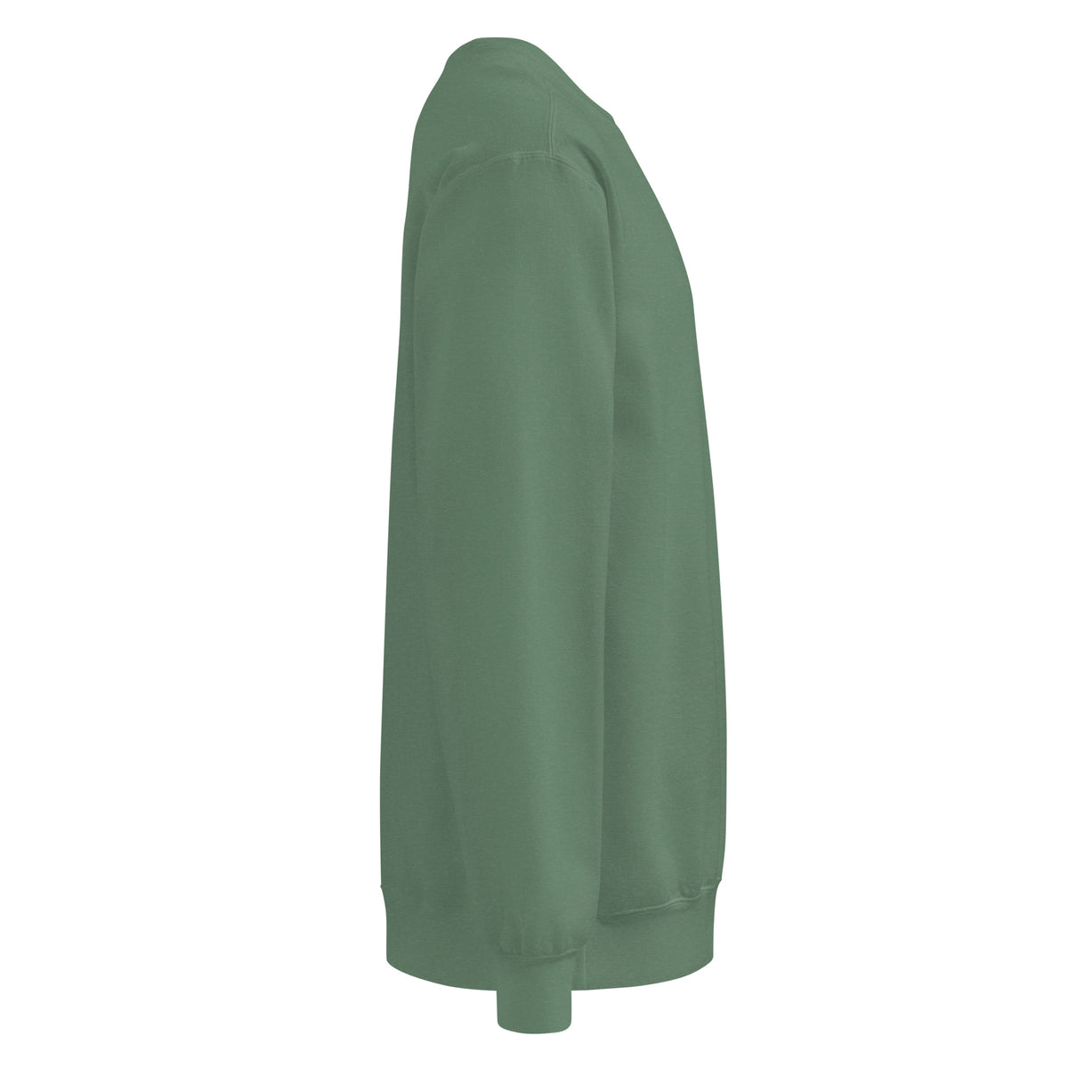 Textilgefärbter Unisex-Pullover von Sick Story in Light Green – rechte Seitenansicht