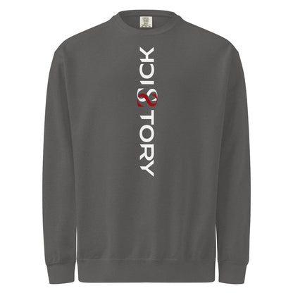 Textilgefärbter Unisex-Pullover von Sick Story in Pepper – Vorderansicht