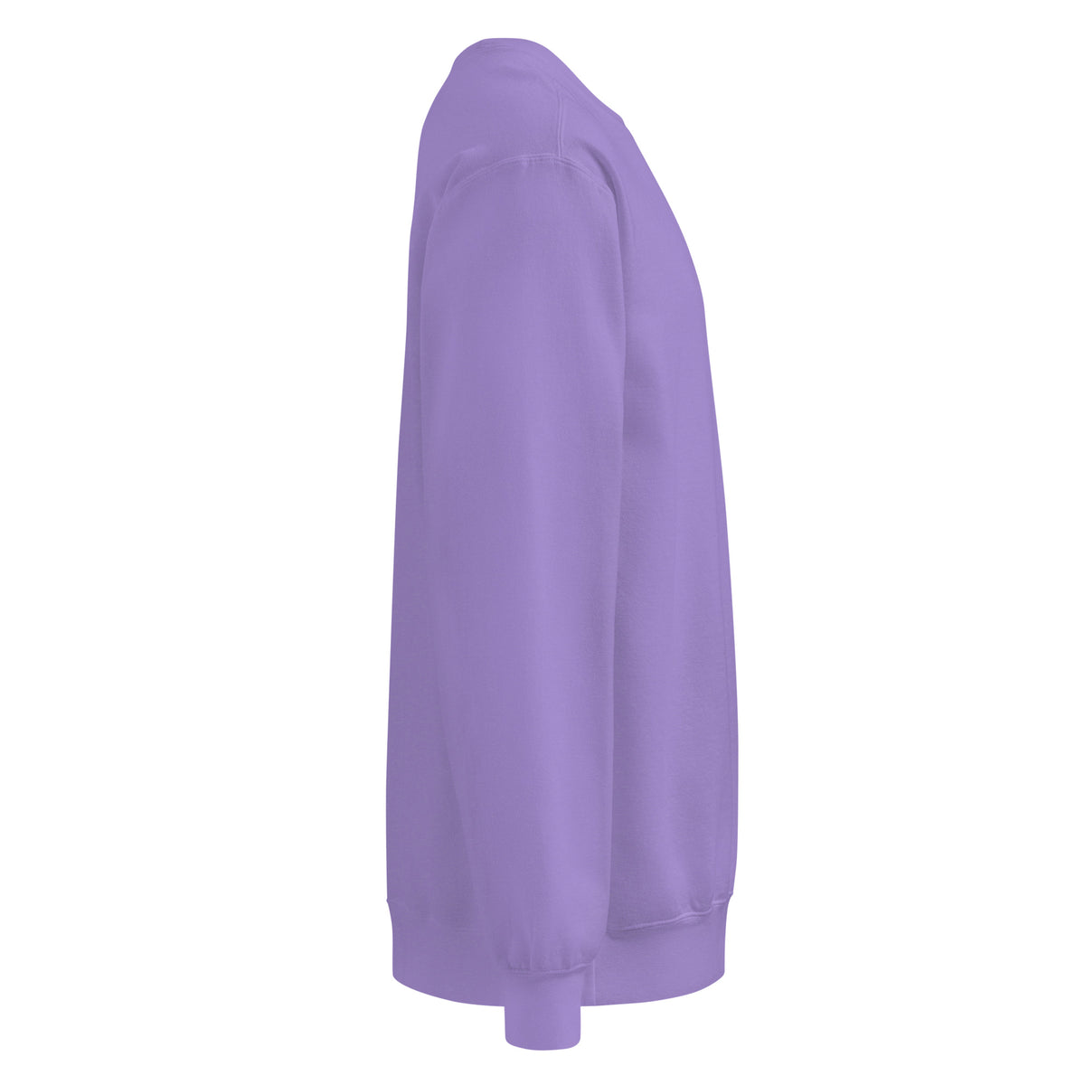 Textilgefärbter Unisex-Pullover von Sick Story in Violett – rechte Seitenansicht