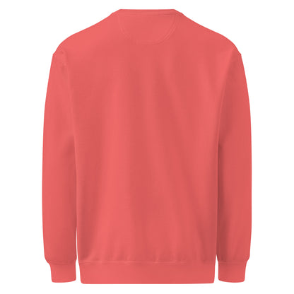 Textilgefärbter Unisex-Pullover von Sick Story in Watermelon – Rückansicht
